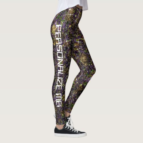 Alien Treasure Trove Galaxy Glitter CUSTOM Leggings