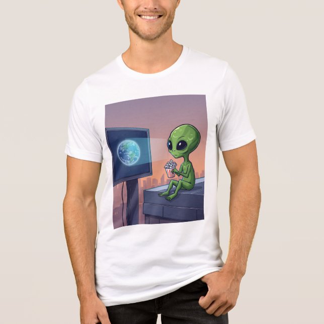 Alien  Tri-Blend shirt (Front)