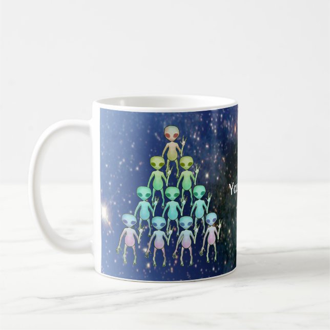 Alien Triangle Coffee Mug (Left)