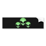 Alien Trio Bumper Sticker