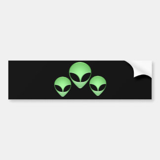 Alien Trio Bumper Sticker
