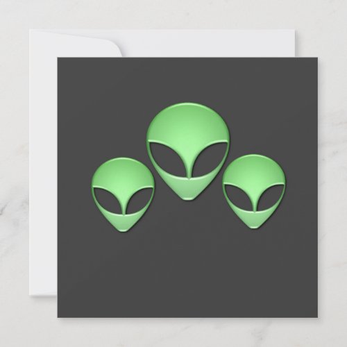 Alien Trio Invitation