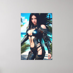 Alien Tropical Vacation 003 Canvas Print