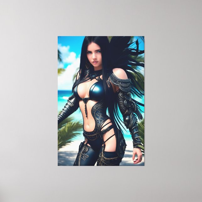 Alien Tropical Vacation 003 Canvas Print (Front)