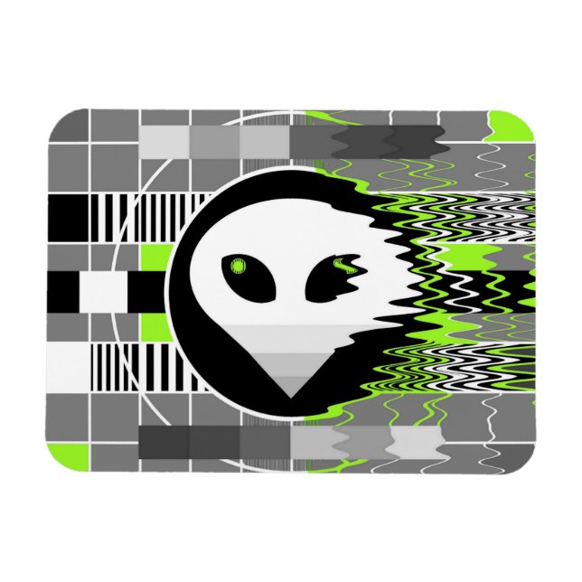 Alien TV flexible magnet (Horizontal)