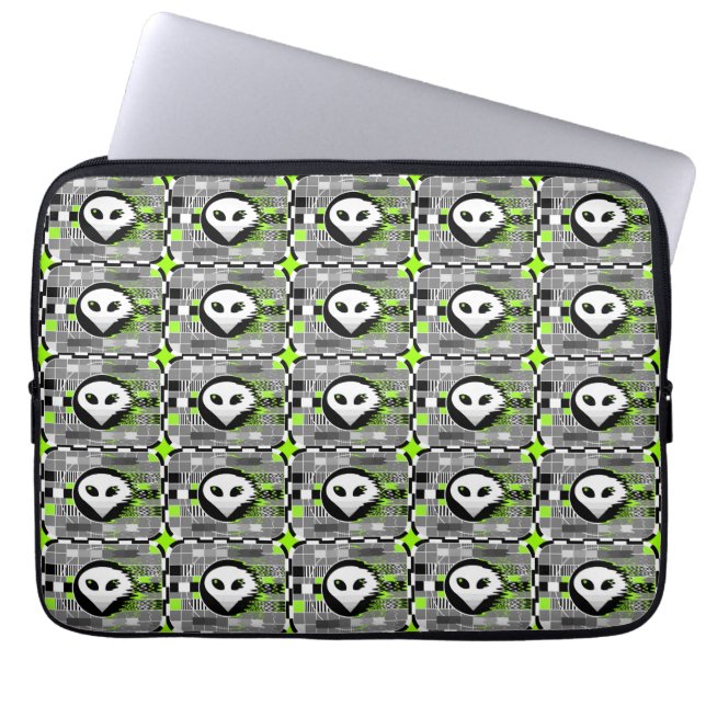 Alien TV Multi neoprene laptop sleeve 13" (Front)