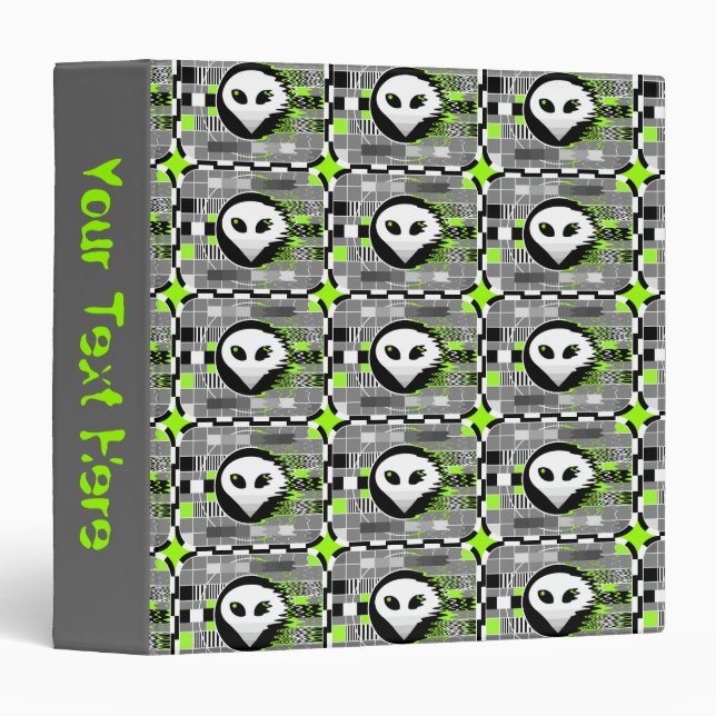 Alien TV Multi 'Text' ring binder (Front/Spine)