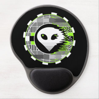 Alien TV Round gel mousepad black