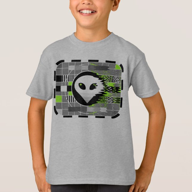 Alien TV t-shirt kid's 3/4 sleeve raglan (Front)