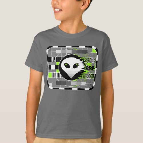 Alien TV t_shirt kids basic grey