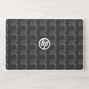Alien UFO Abducting A Dog Puppy HP Laptop Skin