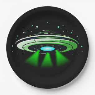 Alien UFO Abduction Spaceship Birthday Party  Paper Plates