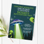 Alien UFO Birthday Party Invitation