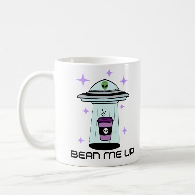 Alien UFO Coffee Cup (Left)