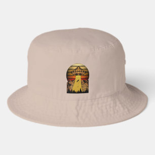 Alien UFO Fisherman Abduction Bucket Hat