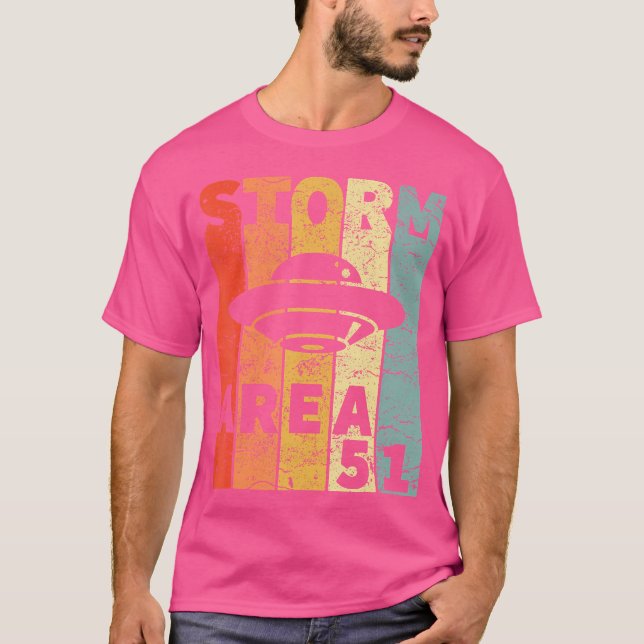 Alien Ufo Hunter Storm Area 51 Raid T-Shirt (Front)
