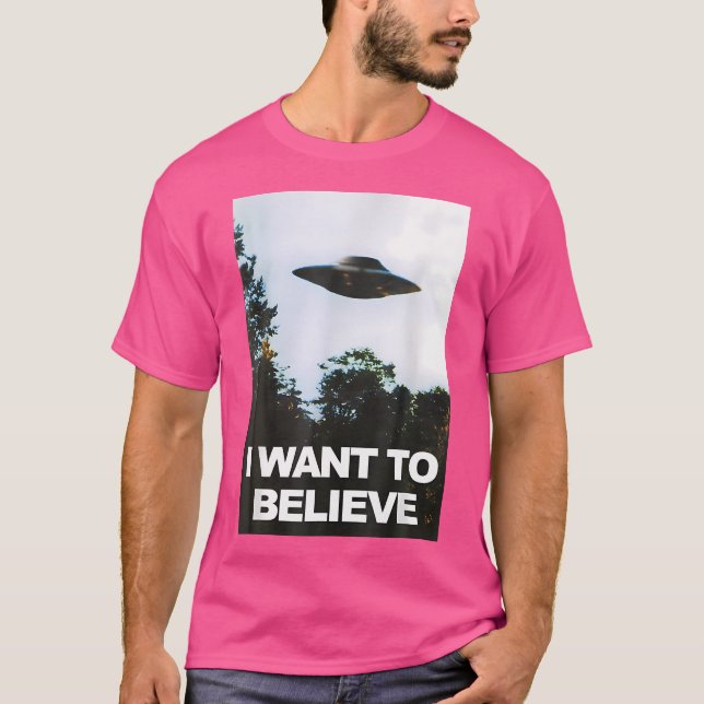 Alien Ufo I Want To Believe Men Women T-Shirt (Front)