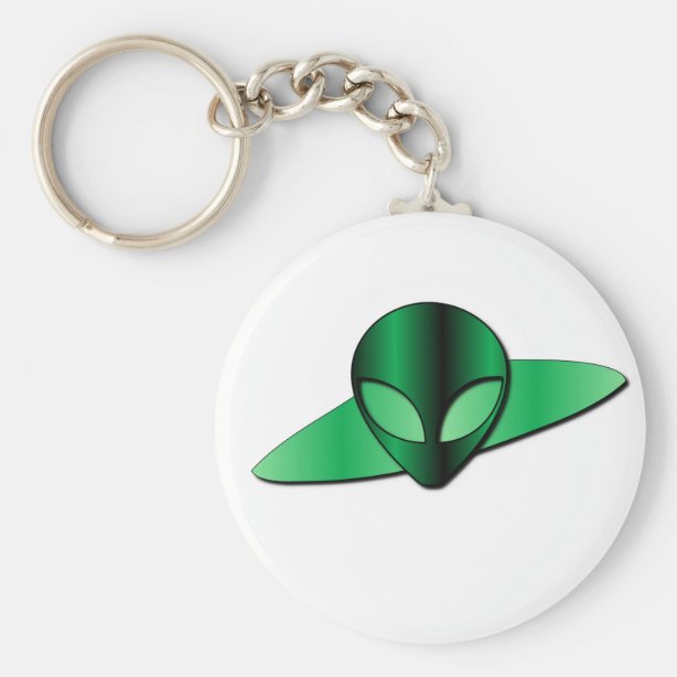 Ufo Keychains No Minimum Quantity Zazzle