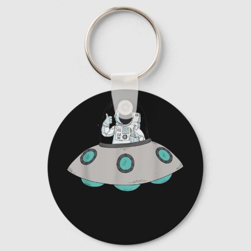 Alien UFO Outer Space Ship Extrateresstrial Believ Keychain