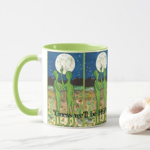 Alien UFO Roswell Romance Honeymoon Funny Mug