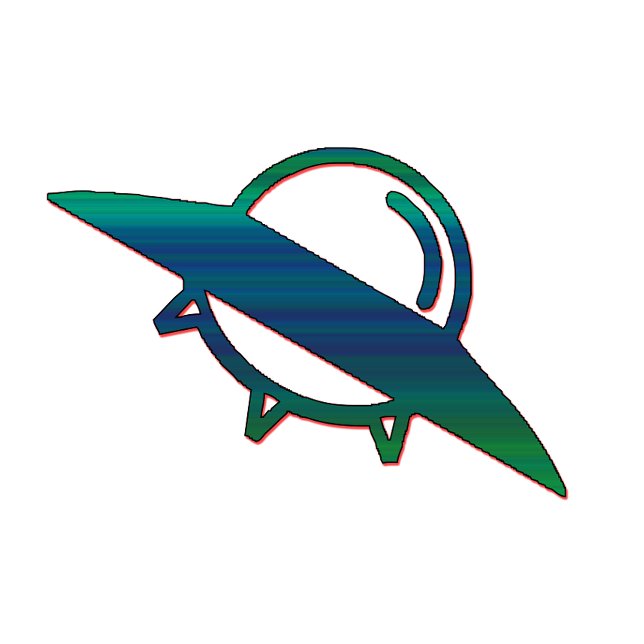 Alien UFO Ship Minimalist Mug | Sci-Fi Art (Creator Uploaded)