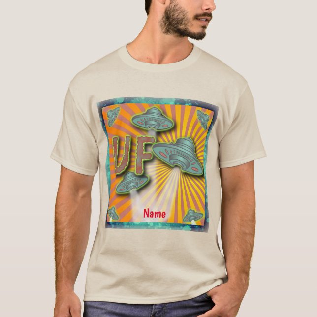 Alien UFO Spaceship T-Shirt (Front)