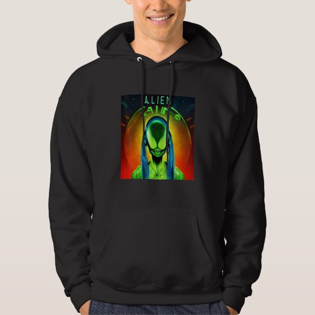 Alien UFO UAP 51 area grey out of this world creat Hoodie (Front)