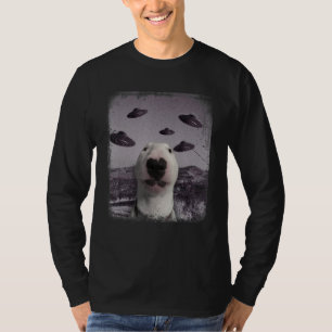 Alien UFO Walter Dog Meme Funny T-Shirt