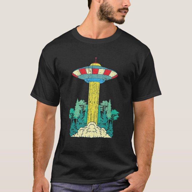Alien Unidentified Flying Object Sci Fi Nature For T-Shirt (Front)