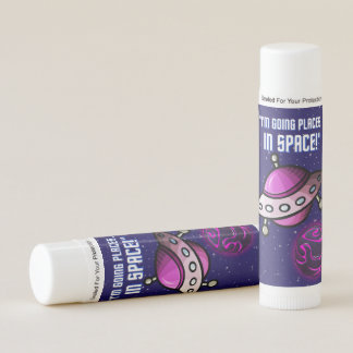 alien , universe, ships and astronauts lip balm