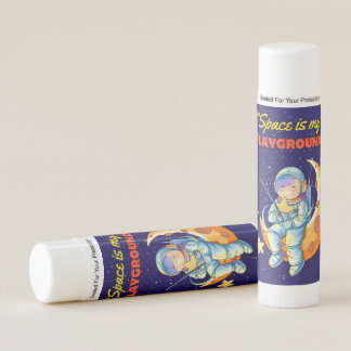 alien , universe, ships and astronauts lip balm
