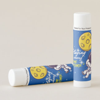 alien , universe, ships and astronauts lip balm