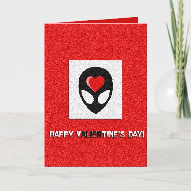 aLiEn Valentine Holiday Card (Front)