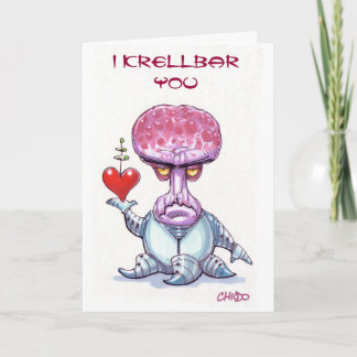 Alien Valentine's Day Card