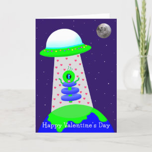 Alien Valentine's Day card 2a by Jo Images