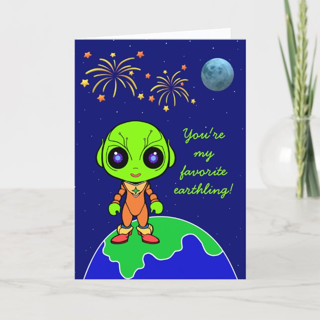 Alien Valentine's Day card by Jo Images (Front)