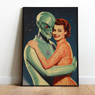 Alien Wall Art Sci Fi Poster Printable Alien Print