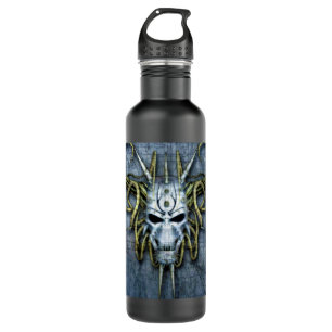 Alien War Mask Stainless Steel Water Bottle