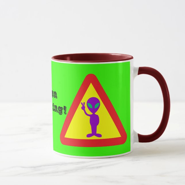 Alien Warning Mug (Right)