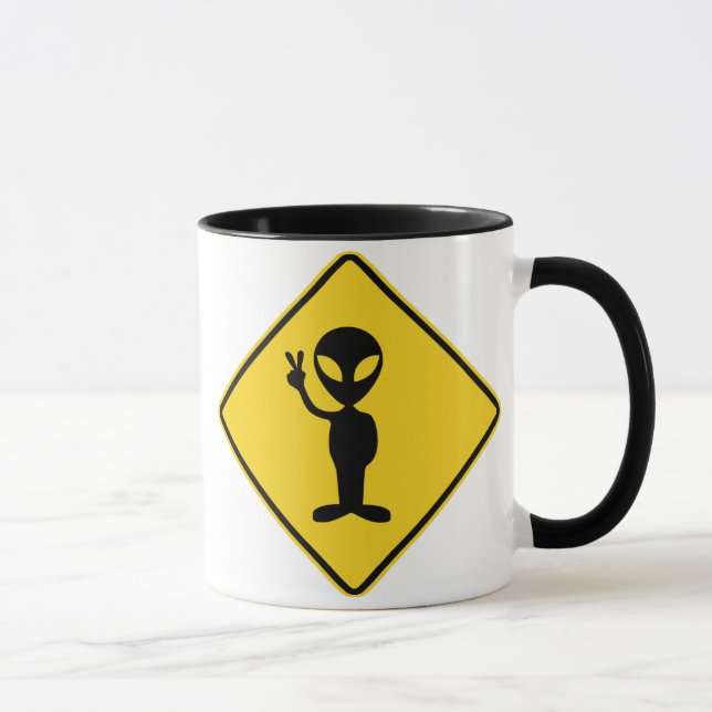 Alien Warning Mug (Right)