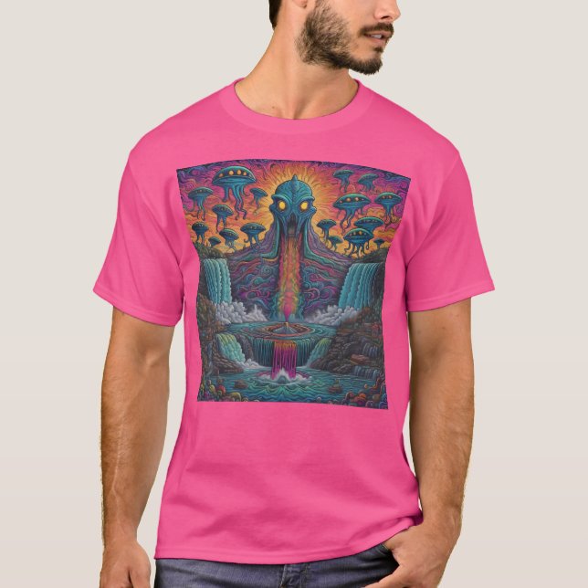 Alien Waterfall T-Shirt (Front)