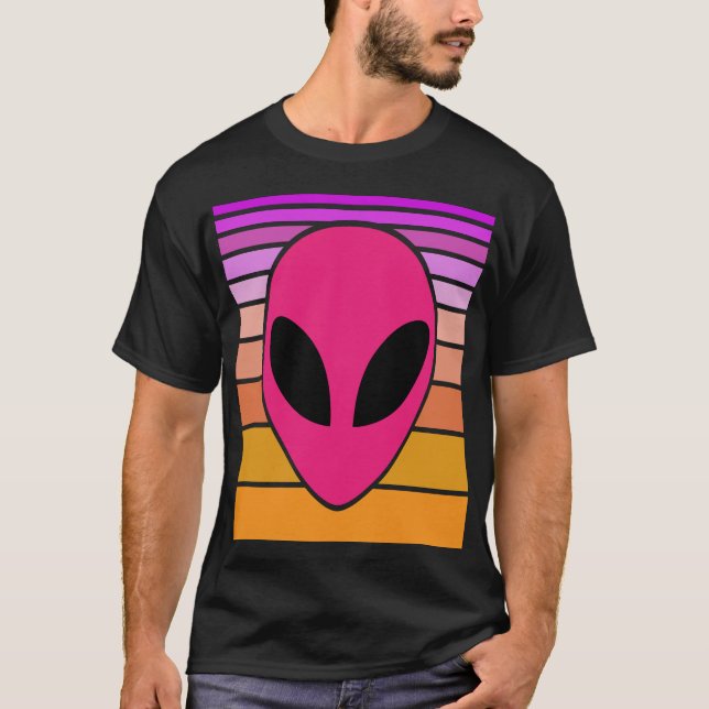 Alien Wave techno gray T-Shirt (Front)