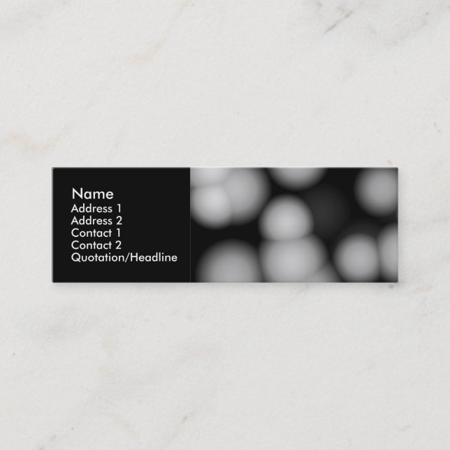 Alien Wedding Lanterns Mini Business Card (Front)