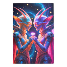 Alien Wedding - Romantic Sci-Fi Alien Couple 