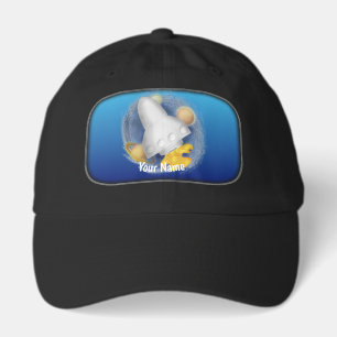 Alien white rocketship hat