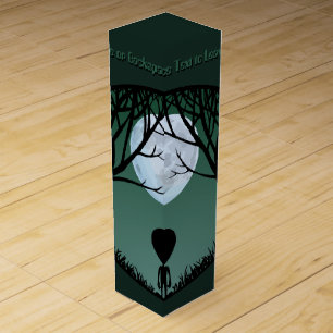 Alien Wine Box Custom Cute Alien Grey Wine Box