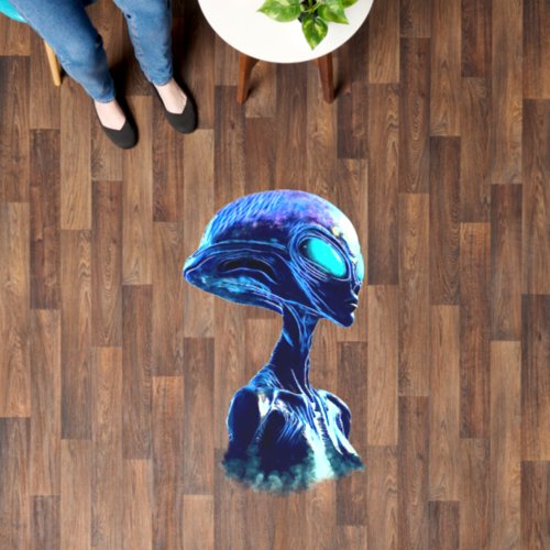 Alien Wisdom Psychedelic Scifi Art Floor Decals
