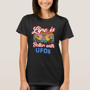 Alien With UFOs Summer Saying T-Shirt
