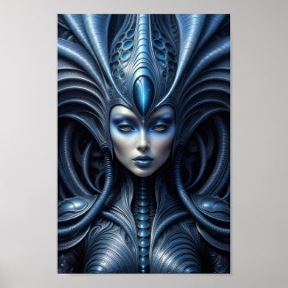Alien Woman - 016 - Night Vision - Fantasy Art Poster