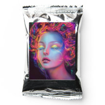 Alien Woman with Cosmic Hair 